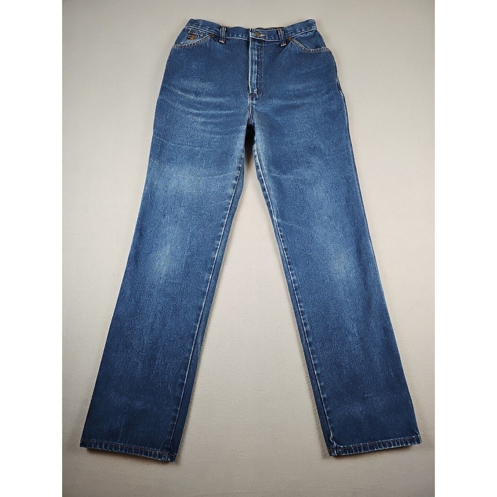 VTG 70's Wrangler No‎ Fault Jeans Women's Size 14 Misses Blue Denim MR695KA